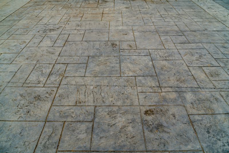 Driveway with Stamped Concrete