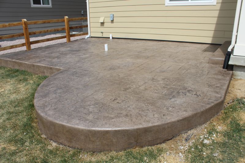 Stamped Concrete Patio Installation